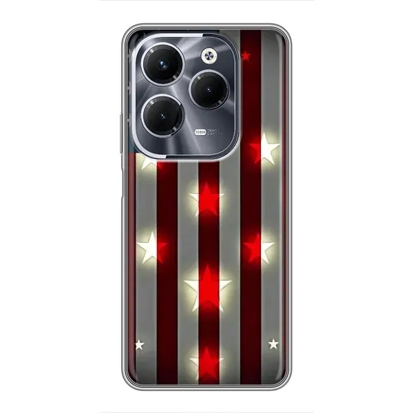 Чехол с рисунком «Флаг США 2» для Infinix Hot 40 Play