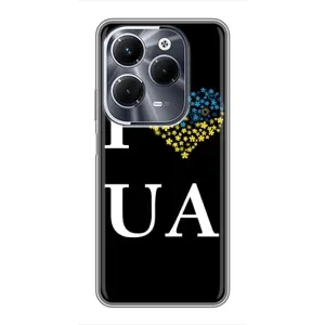 Силиконовый Чехол на Infinix Hot 40 Play (Я-Украина) (I Love UA)