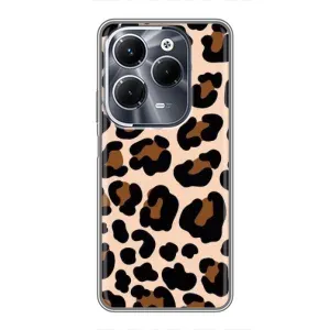 Чехол с леопардовым принтом на Infinix Hot 40 Play (Леопардовый принт)