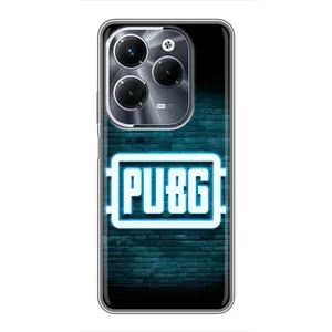 Чехол (TPU) с картинкой "Лого Пабг" на Инфиникс ХОТ 40 Плей (Лого PUBG)