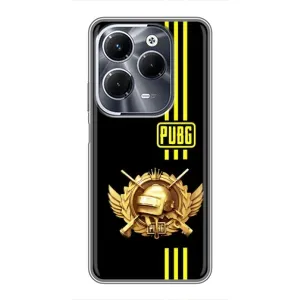 Чехол (TPU) с картинкой "Лого Пабг" на Инфиникс ХОТ 40 Плей (Лого PUPG)