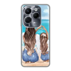 Чехлы для МАМЫ на Infinix Hot 40 Play (Мама и дочь)