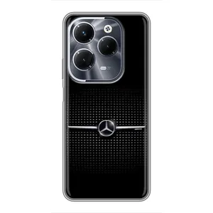 Силиконовый бампер с картинкой машины на Infinix Hot 40 Play (Mercedes)