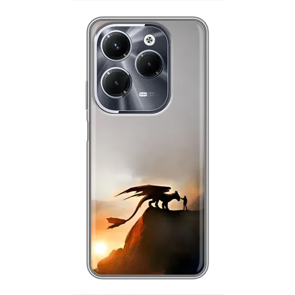 Чехол с рисунком «Мультиик Беззубик» для Infinix Hot 40 Play Чехол с рисунком «Мультиик Беззубик» для Infinix Hot 40 Play