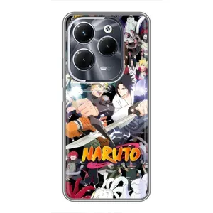 Купить Чехлы на телефон с принтом Anime для Infinix Hot 40 Play (Наруто постер)