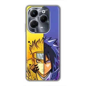 Купить Чехлы на телефон с принтом Anime для Infinix Hot 40 Play (Naruto Vs Sasuke)