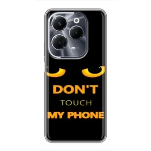 Чехол с Прикольным принтом на Infinix Hot 40 Play (Не трогай мой телефон)