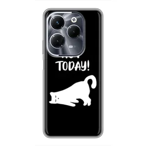 Бампер с изображением Котиков для Инфиникс ХОТ 40 Плей (Not Today)