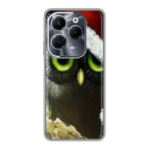 Чехлы с принтом СОВЫ для Infinix Hot 40 Play (Новогодняя Сова)