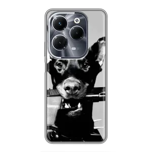 Чехол ДОБЕРМАН для Infinix Hot 40 Play (Опасный доберман)