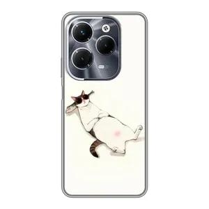 Чехол на тематику: Коты для Infinix Hot 40 Play (Отдых)