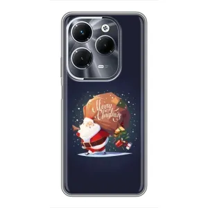 Чехол Санта Клаус для Infinix Hot 40 Play (Подарки от Санты)