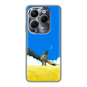 Чехлы на военную тематику для Infinix Hot 40 Play (Попадание)
