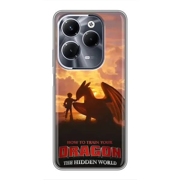 Чехол с рисунком «Постер Беззубика» для Infinix Hot 40 Play Чехол с рисунком «Постер Беззубика» для Infinix Hot 40 Play
