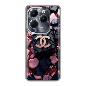 Чехол (Dior, Prada, YSL, Chanel) для Infinix Hot 40 Play (Шанель)