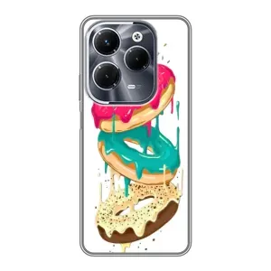 Чехол с изображением  вкусной еды для Infinix Hot 40 Play (Сочные пончики)