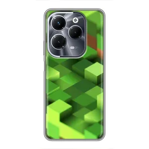 Чехлы для Infinix Hot 40 Play (Персонажи Майн Крафт) (Текстура)