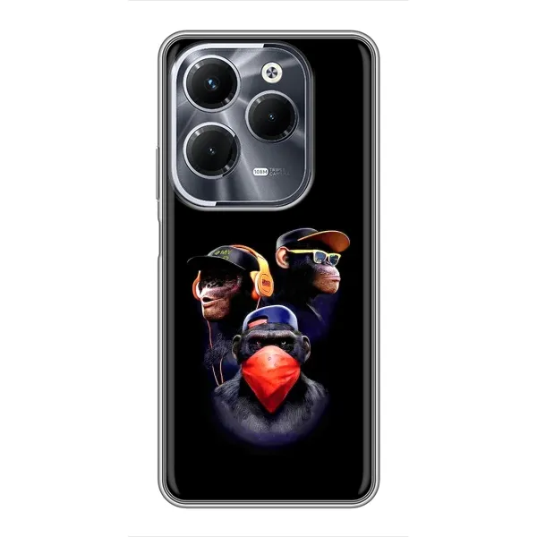 Чехол с рисунком «Три обезьяны» для Infinix Hot 40 Play Чехол с рисунком «Три обезьяны» для Infinix Hot 40 Play