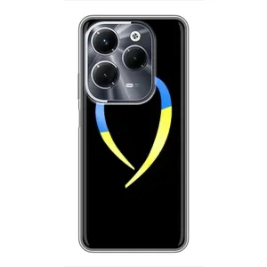 Силиконовый Чехол на Infinix Hot 40 Play (Я-Украина) (Украинское сердце)