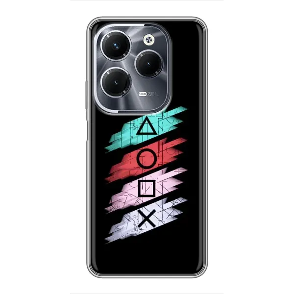 Чехол с рисунком «Значки Sony» для Infinix Hot 40 Play Чехол с рисунком «Значки Sony» для Infinix Hot 40 Play
