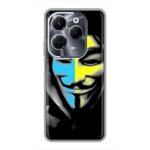Чехол с Украинской символикой на Инфиникс ХОТ 40 Про (Анонимус патриот)