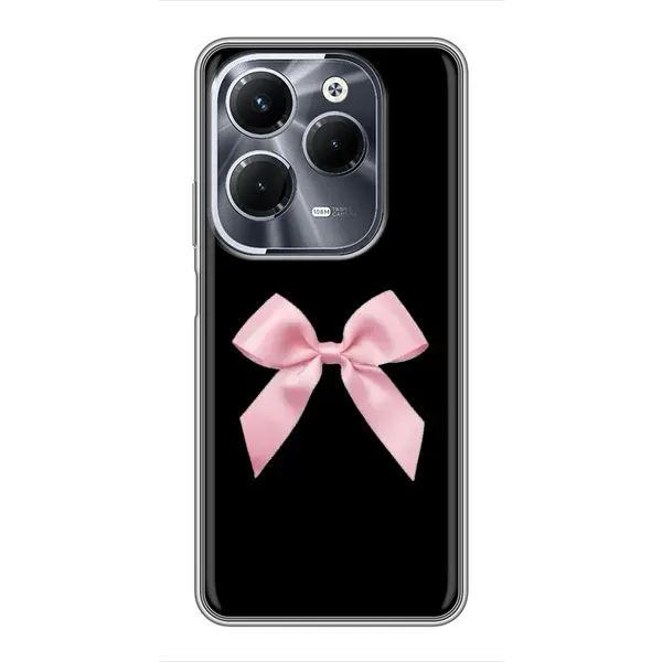 Чехол с рисунком «Бант на черном» для Infinix Hot 40 Pro Чехол с рисунком «Бант на черном» для Infinix Hot 40 Pro
