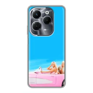 Силіконовый Чохол Барбі фільм на Infinix Hot 40 Pro (Барбі і Кен)
