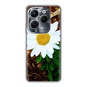 Чохол з ромашками на Infinix Hot 40 Pro (Біла ромашка)