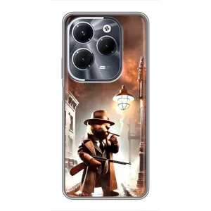 Чехол с мемами тралалело тралала для Infinix Hot 40 Pro (Бобрито бандито)