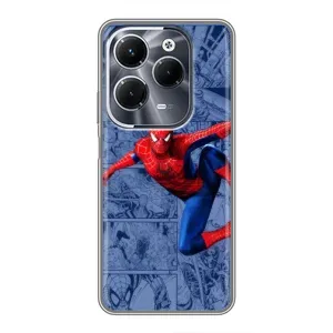 Силиконовый Чехол для Infinix Hot 40 Pro (Человек Паук)