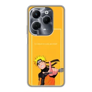 Чохли з принтом НАРУТО на Infinix Hot 40 Pro (Даттебайо)