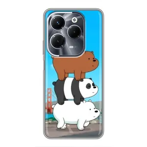 Чохли з Пандами на Infinix Hot 40 Pro (Друзі)