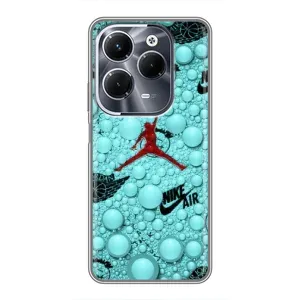 Силіконовый Чохол Nike Air Jordan на Інфінікс ХОТ 40 Про (Джордан Найк)