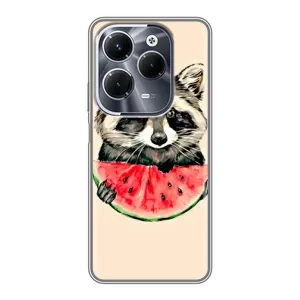 Силіконовий Чохол з Энотами на Infinix Hot 40 Pro (Єнот)