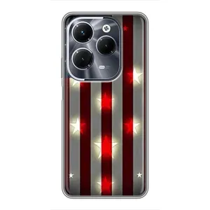 Чехол Флаг USA для Infinix Hot 40 Pro (Флаг США 2)