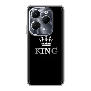Чохол (Корона на чорному фоні) для Інфінікс ХОТ 40 Про (KING)