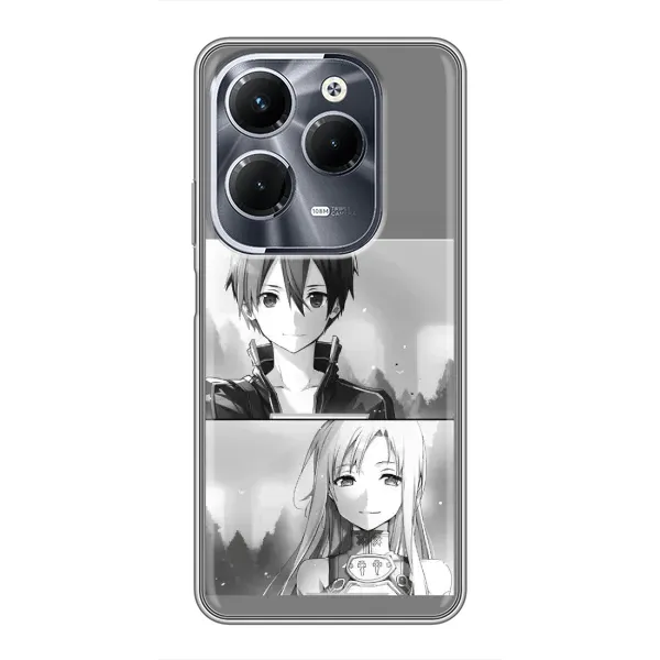 Чехол с рисунком «Кирито-Асуна» для Infinix Hot 40 Pro Чехол с рисунком «Кирито-Асуна» для Infinix Hot 40 Pro