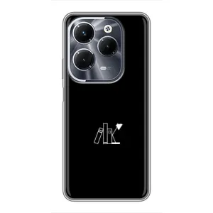 Чехол с картинками на черном фоне для Infinix Hot 40 Pro (Книжки)