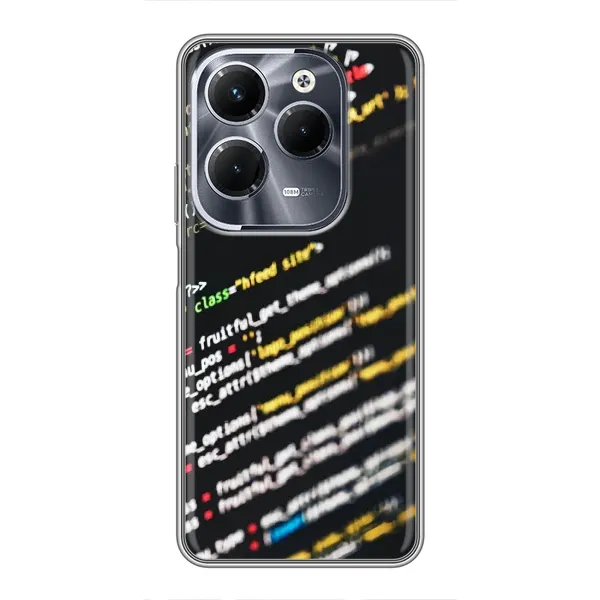 Чехол с рисунком «Код» для Infinix Hot 40 Pro Чехол с рисунком «Код» для Infinix Hot 40 Pro
