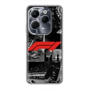 Чехол фильм Формула 1 для Infinix Hot 40 Pro (Коллаж Формула 1)