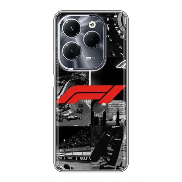 Чехол с рисунком «Коллаж Формула 1» для Infinix Hot 40 Pro Чехол с рисунком «Коллаж Формула 1» для Infinix Hot 40 Pro