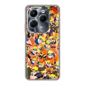 Чохли з принтом НАРУТО на Infinix Hot 40 Pro (Коллаж Наруто)