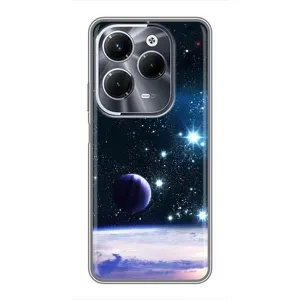 Чохол (ТПУ) з планетами на Infinix Hot 40 Pro (Космічний вид)