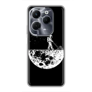 Силіконовый Чохол з принтом "Космонавти" на Infinix Hot 40 Pro (Космонавт)