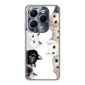 Силіконовий чохол з котиком для Infinix Hot 40 Pro (Коти)
