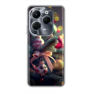 Чехлы на Новый Год Infinix Hot 40 Pro (Красивая елочка)