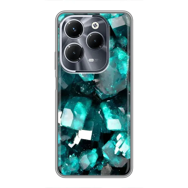 Чехол с рисунком «Кристалы» для Infinix Hot 40 Pro Чехол с рисунком «Кристалы» для Infinix Hot 40 Pro