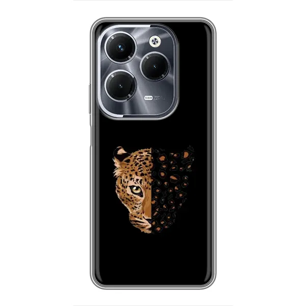 Чехол с рисунком «Леопард на черном» для Infinix Hot 40 Pro Чехол с рисунком «Леопард на черном» для Infinix Hot 40 Pro