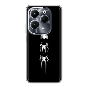 Чехол Супергерой Человека Паука на Infinix Hot 40 Pro (Лого паука)