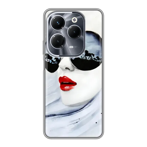 Чехол с рисунком «Любительница коней» для Infinix Hot 40 Pro Чехол с рисунком «Любительница коней» для Infinix Hot 40 Pro